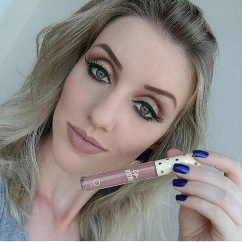Batom Líquido Lip Matte Latika n30 batom Latika Lip matte cor NUDE