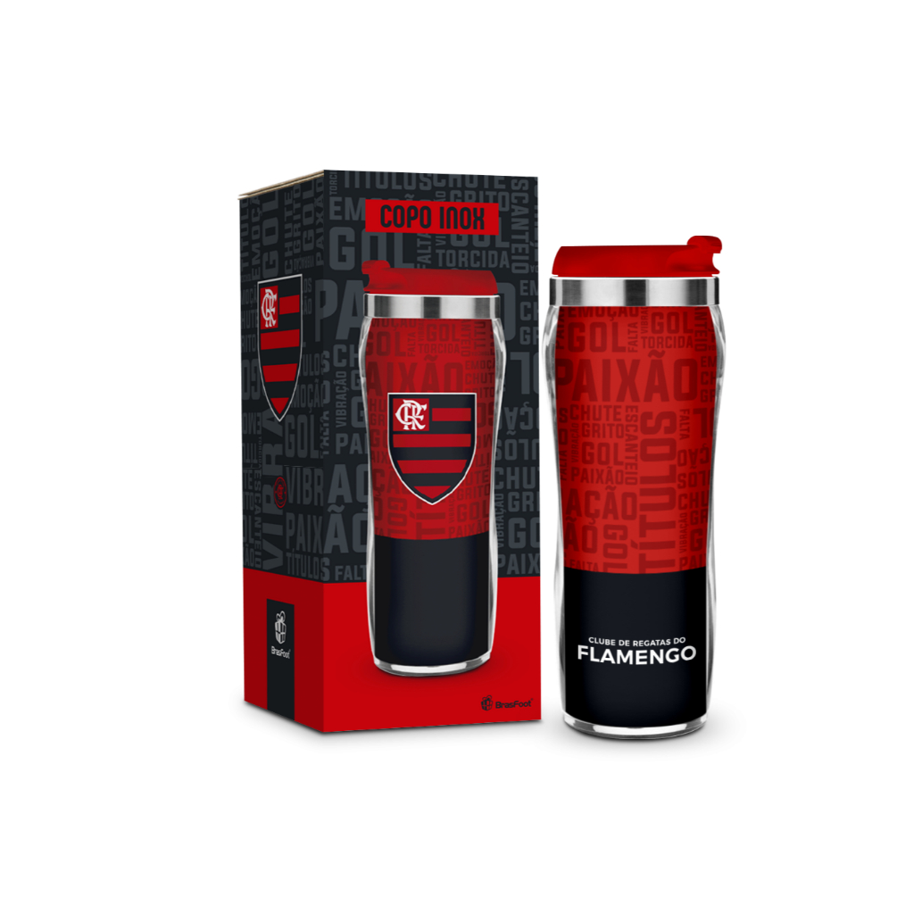 COPO PLÁST INOX TIMES NEW FLAMENGO 2 Shopee Brasil