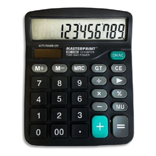 Calculadora De Mesa 12 Dígitos Eletrônica Masterprint Original Mp1086