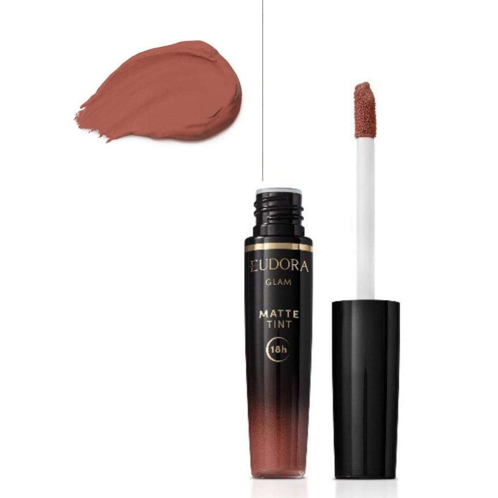 Batom Líquido Nude Icônico Glam Matte Tint 4g 18 HORAS EUDORA