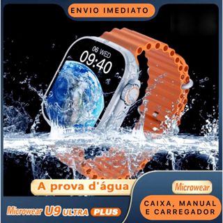 Novo Smartwatch Prova d água W69 Plus Relógio Inteligente Tela Grande