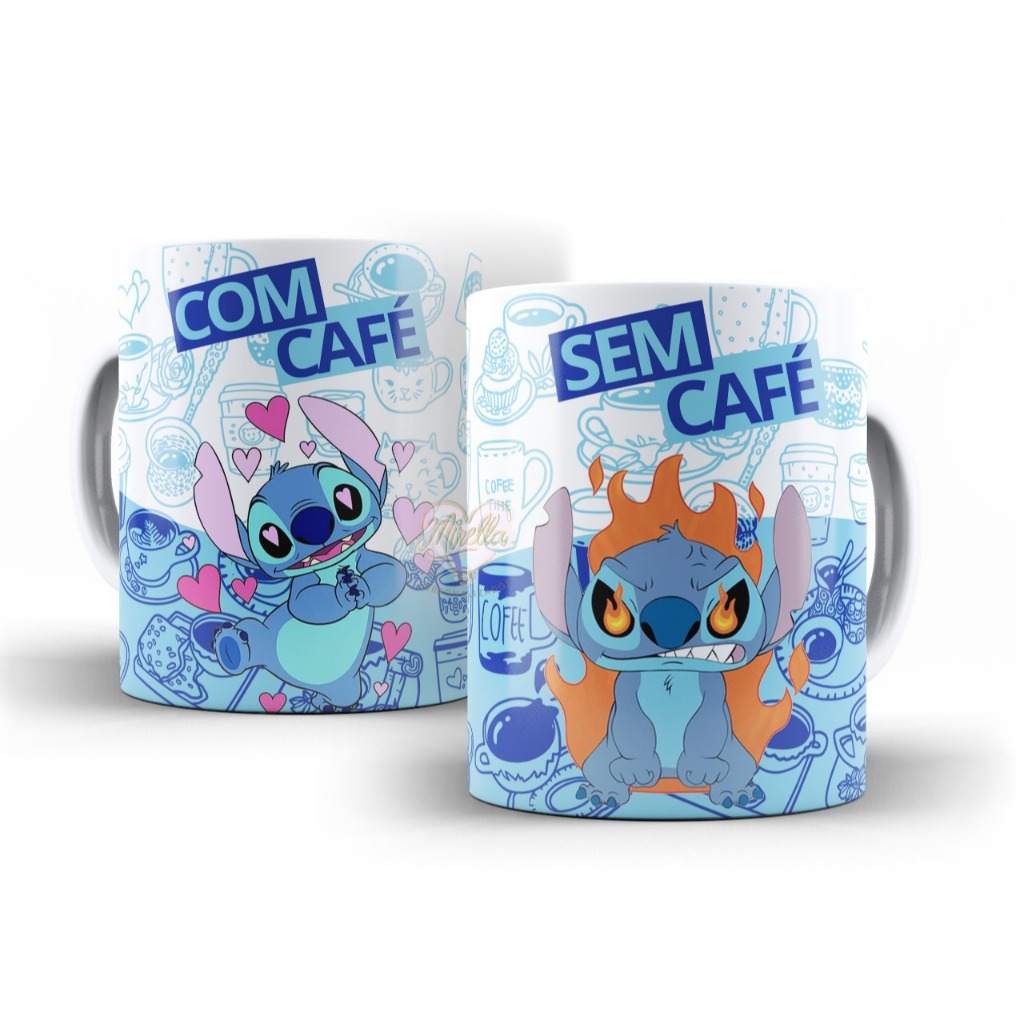 Caneca Personalizada Stitch Lilo Disney Café Sem Café Shopee Brasil