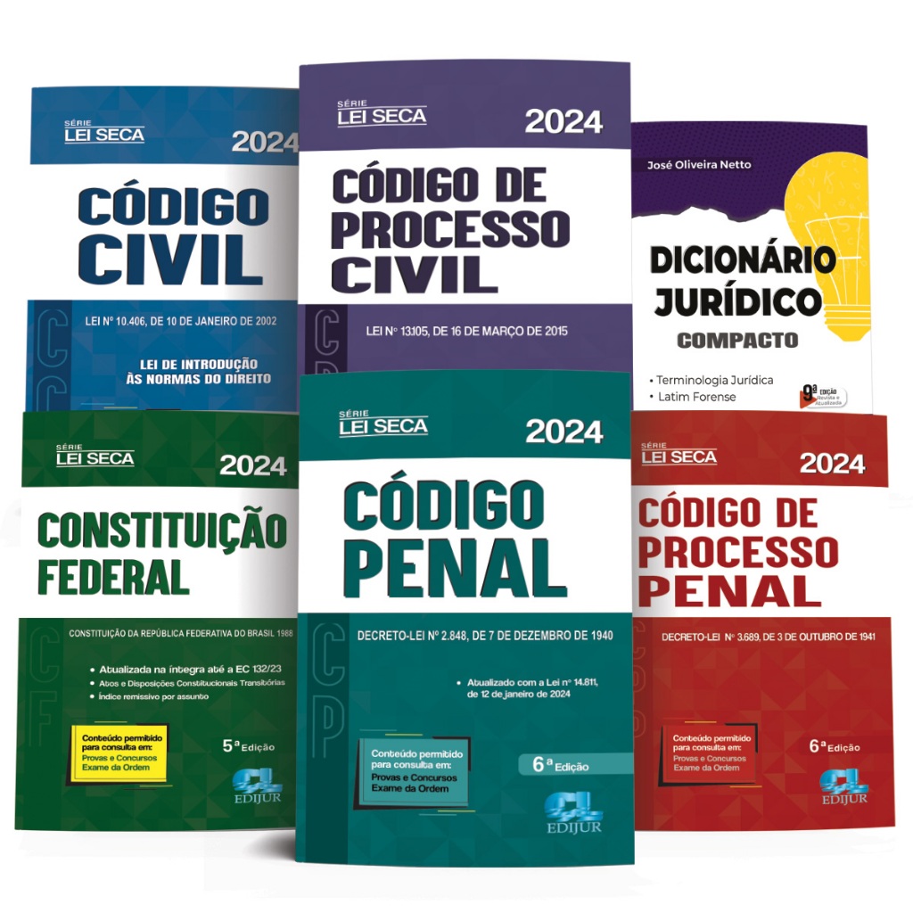 Constituição Federal Código Civil Processo Civil Penal Processo