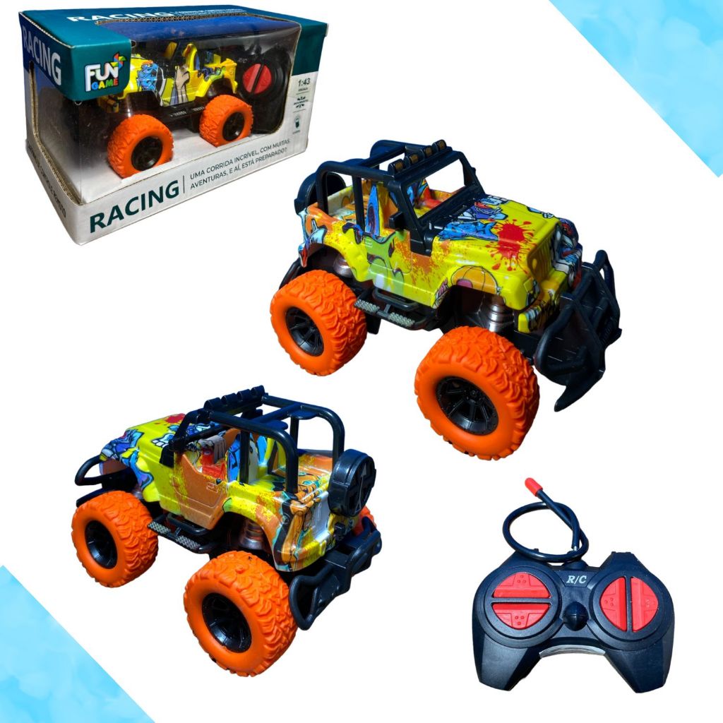 Jeep Carrinho De Controle Remoto Subida Na Terra Brinquedo Climber Jipe