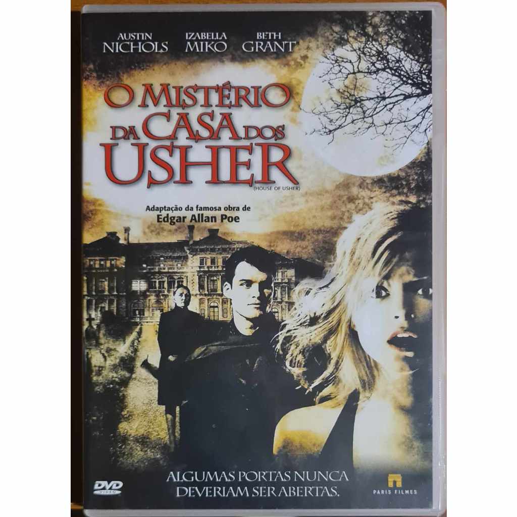 Dvd original do filme O mistério da Casa dos Usher Pouco usado