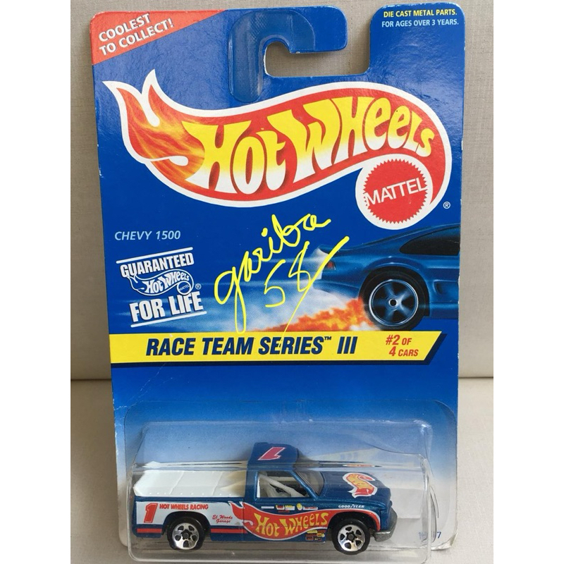 HOT WHEELS 96 CHEVY 1500 RACE 1997 RACE TRAM SERIES III GARIBA58