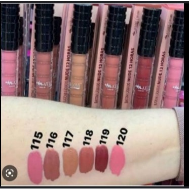 Max Love Batom Líquido Nude Horas Cor a ml Shopee Brasil