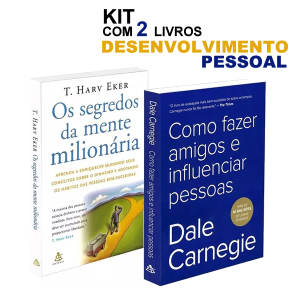 Kit Livros O Segredo Da Mente Milion Ria E Como Fazer Amigos E