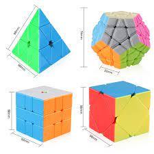 Kit Cubo M Gico Moyu Pe As Megaminx Pyraminx Square Skewb R D