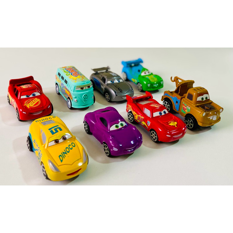 Kit 8 Carrinhos Cars Carros 3 Relâmpago Macqueen Mater a Fricção