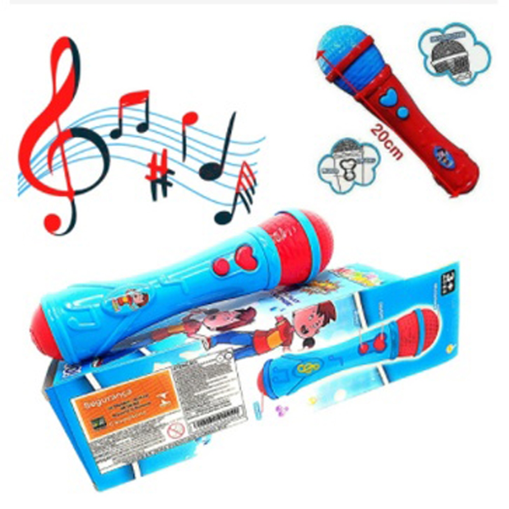 Microfone Infantil Sai A Voz E Musical Brinquedo Cantor Rock Shopee