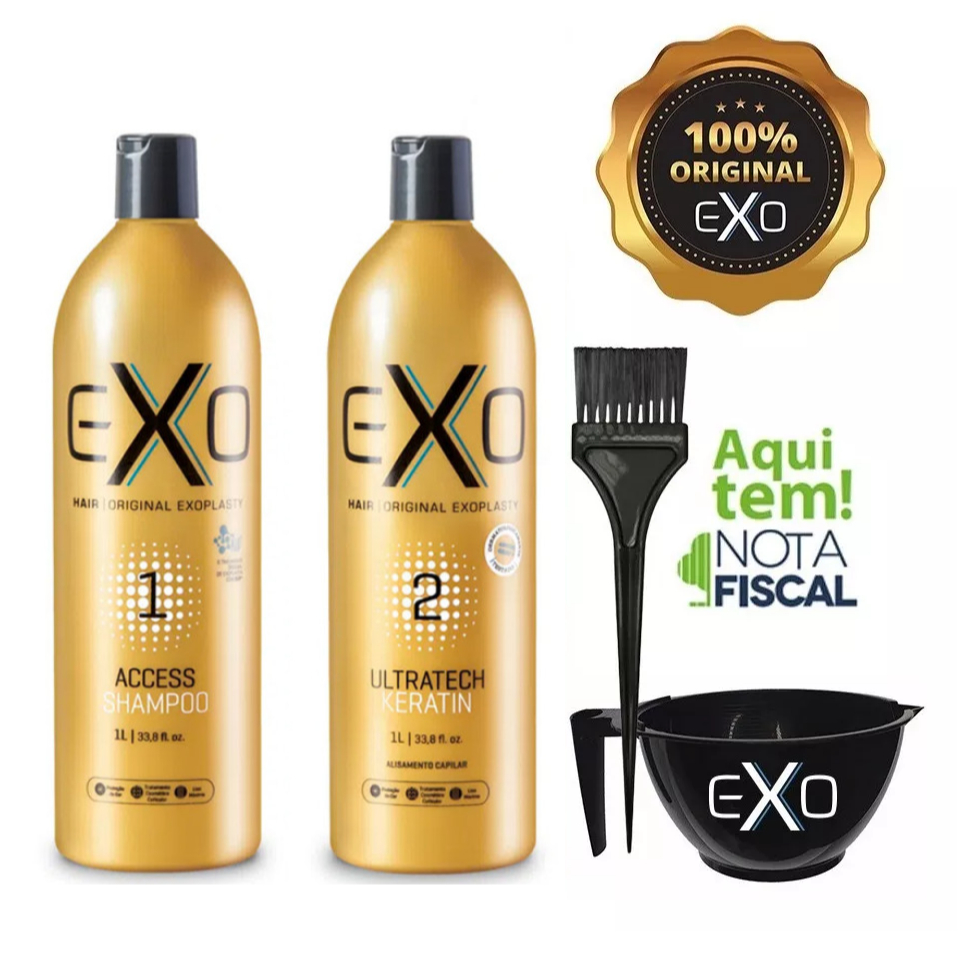 Kit Exo Hair Ultratech Exoplastia Capilar Profissional 2 X 1 L Shopee