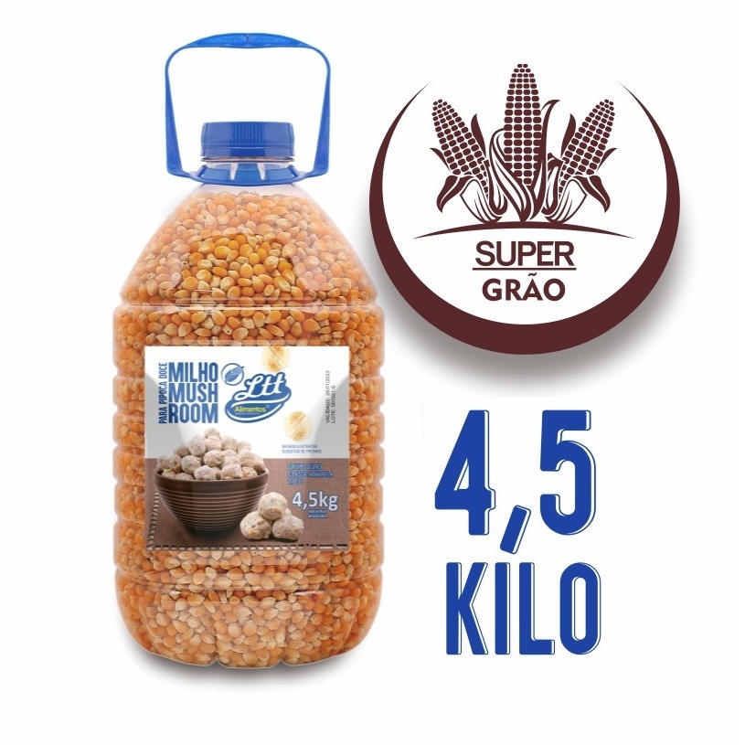 Milho Para Pipoca Mushroom Super Grão Gourmet milho mushroom galão 4