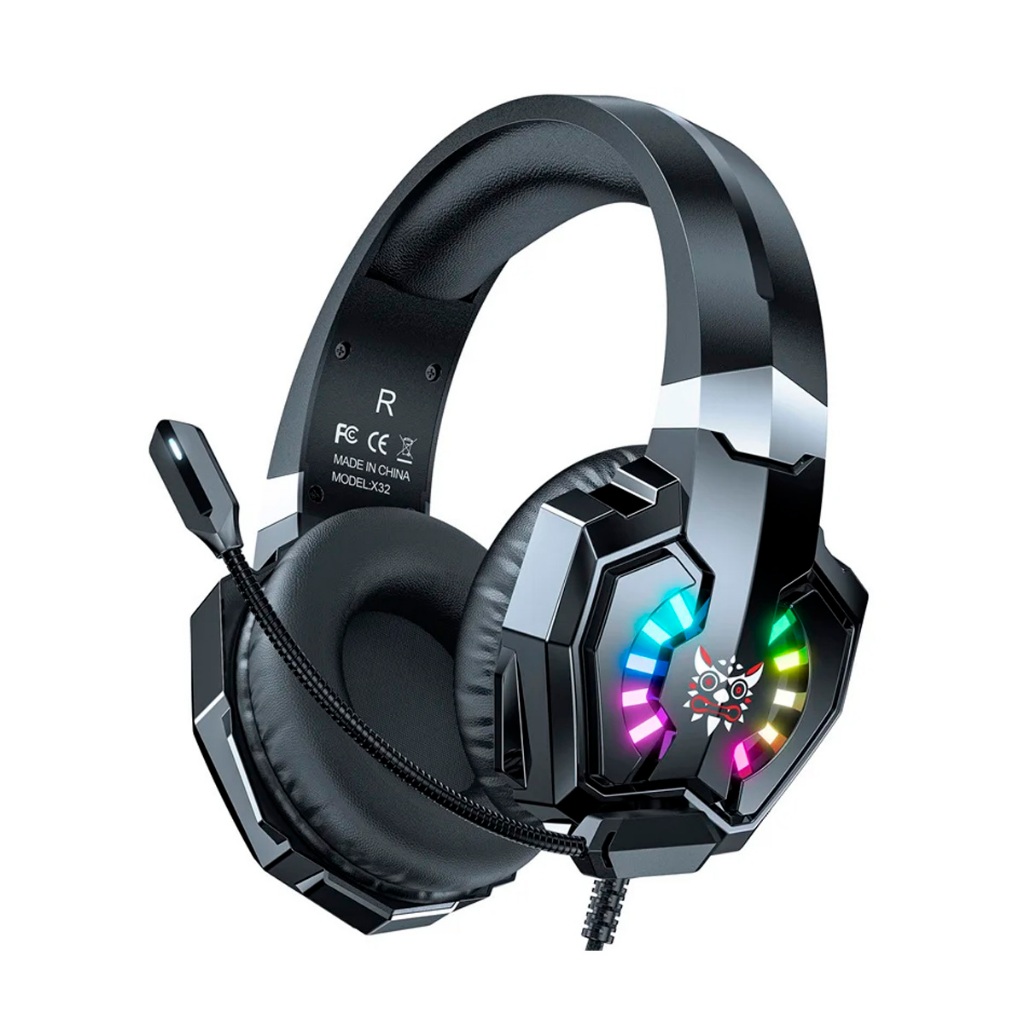 Headset Gamer Profissional Onikuma X32 RGB Preto Shopee Brasil