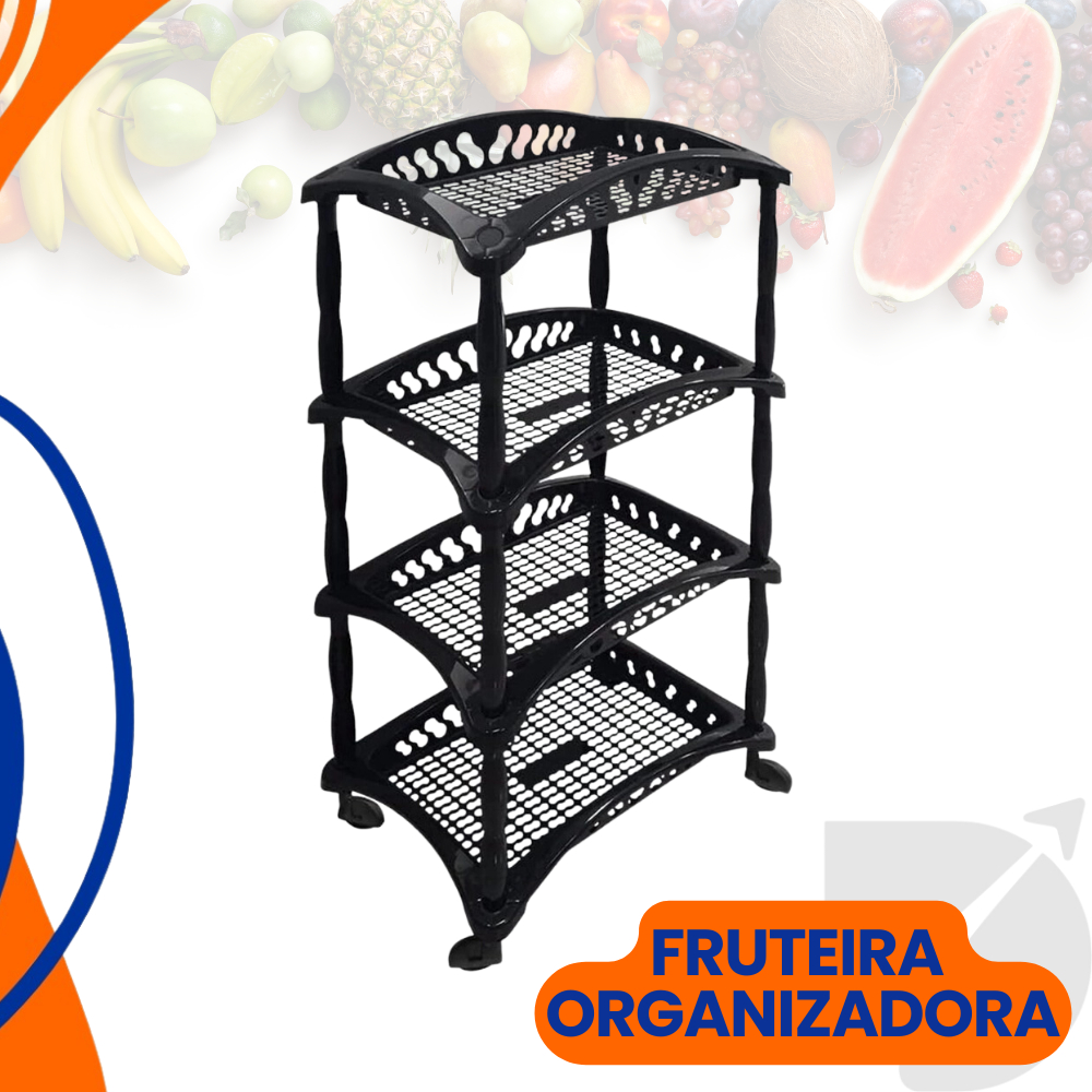 Fruteira Organizador Vertical Rodinhas Cestos Andares Shopee Brasil