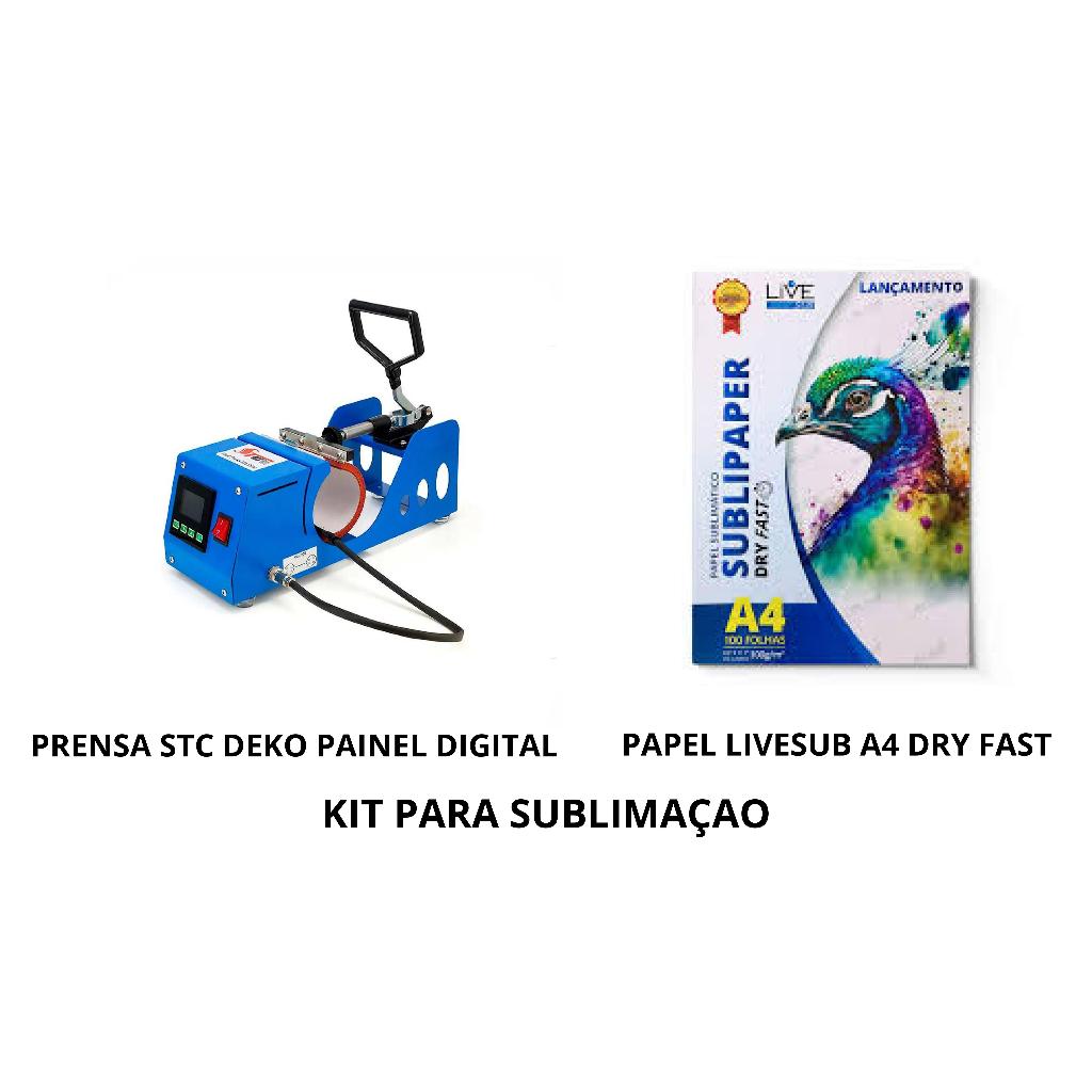 Kit De Sublima Ao Prensa Stc Deko V Ou V E Papel A Livesub