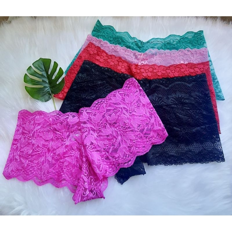 Calcinha Cale On Em Renda Shortinho Boxer Calesson Lingerie Sexy