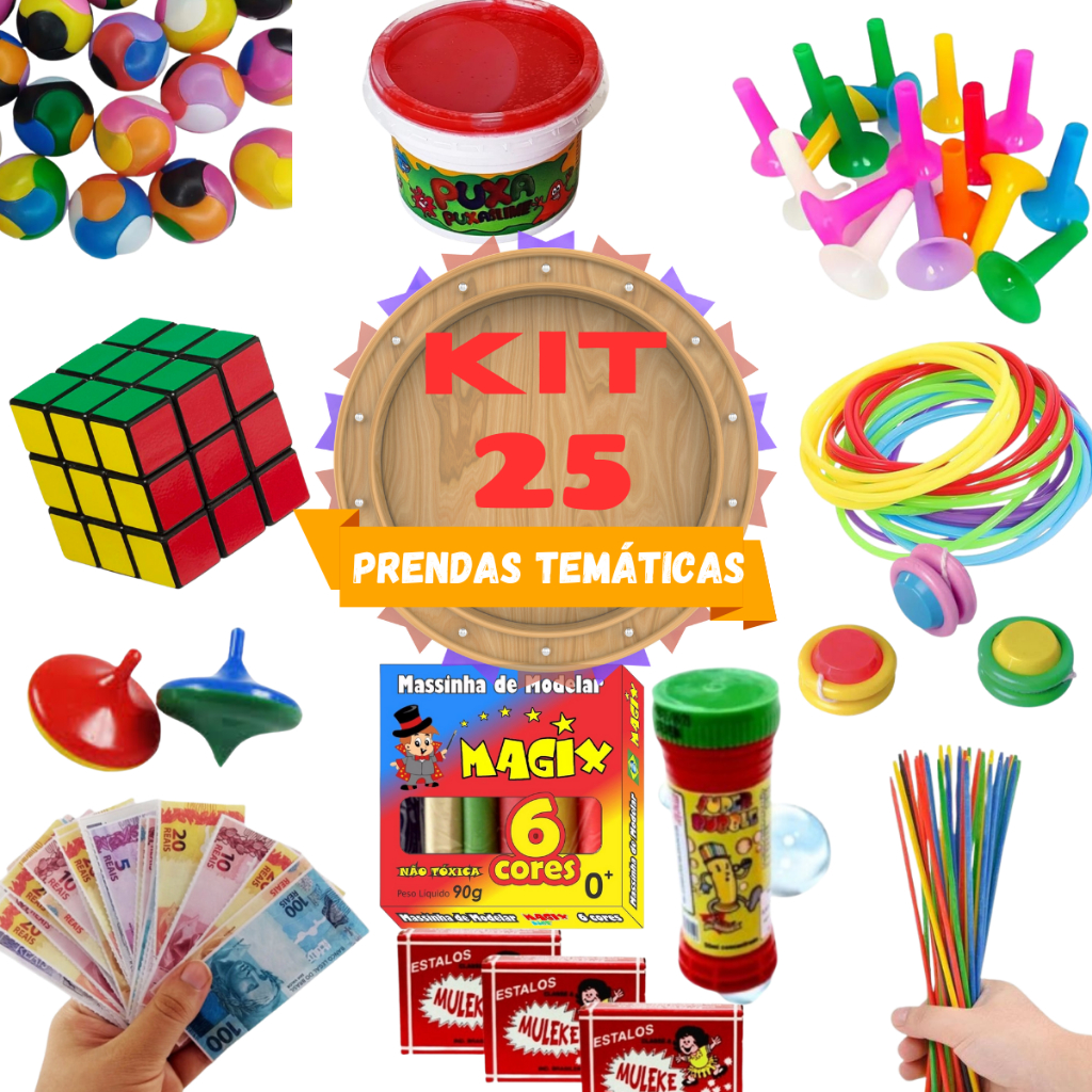 Kit 25 Prendas Festa Junina Brinquedos Crianças Lembrancinha Shopee