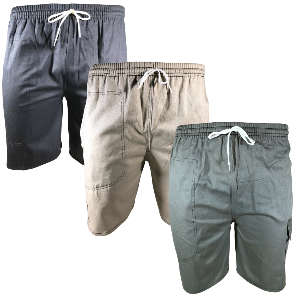 Kit Bermuda Masculina Cargo Brim Short Cargo Cordão Elástico Bermudas