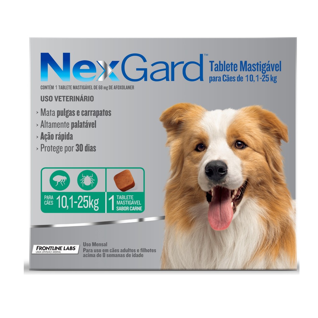 Nexgard Antipulgas E Carrapatos Para C Es De A Kg Tablete