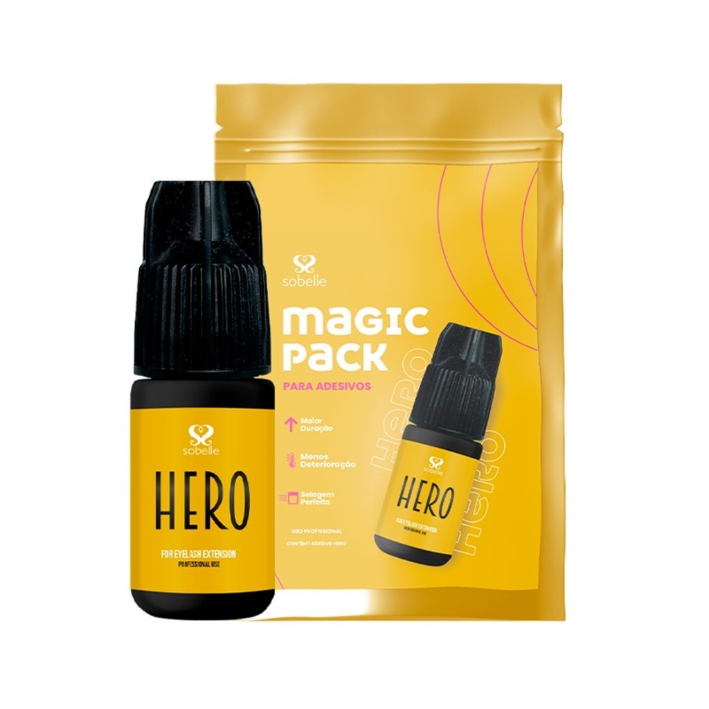 Cola Adesivo Para Extensão de Cílios Sobelle Hero 3ml Shopee Brasil