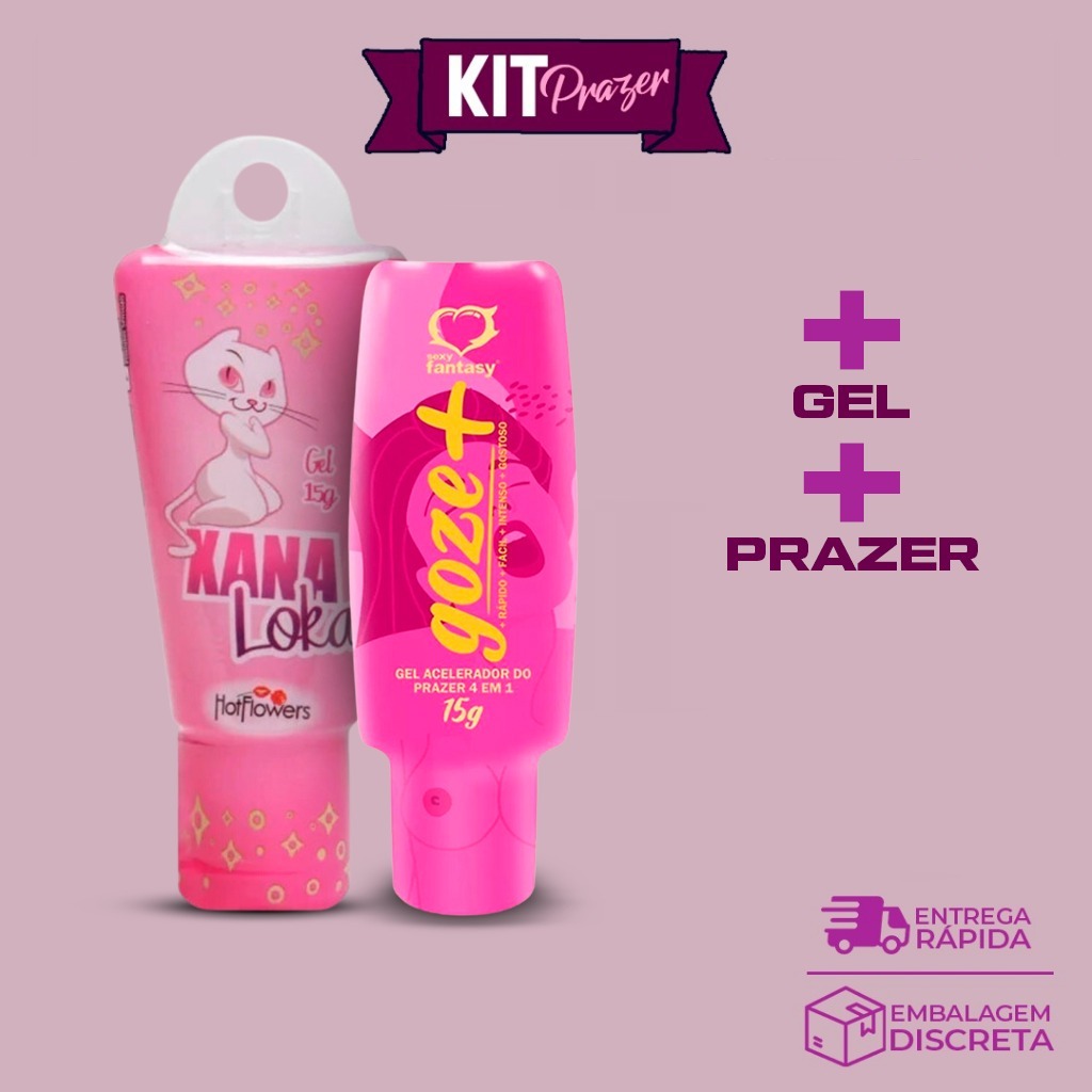 Kit Sex Shop Feminino Gel Lubrificante Xana Loka Goze Shopee Brasil