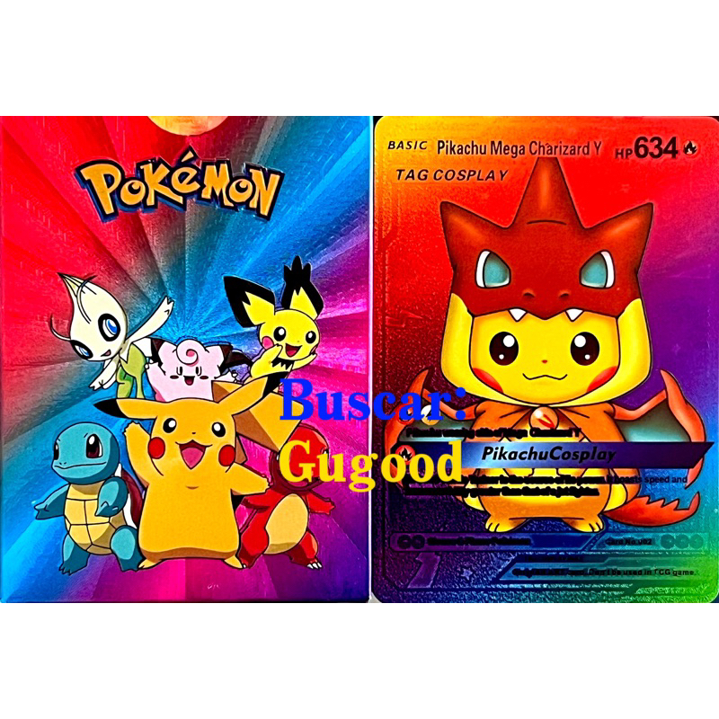 Cartas De Pokemon Pe As Ouro Prata Preto Ingl S Jogo Folha De Ouro