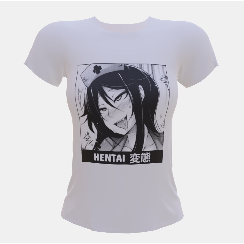 Camisa Anime Otaku Camiseta Feminina Waifu Material Succubus Hentai