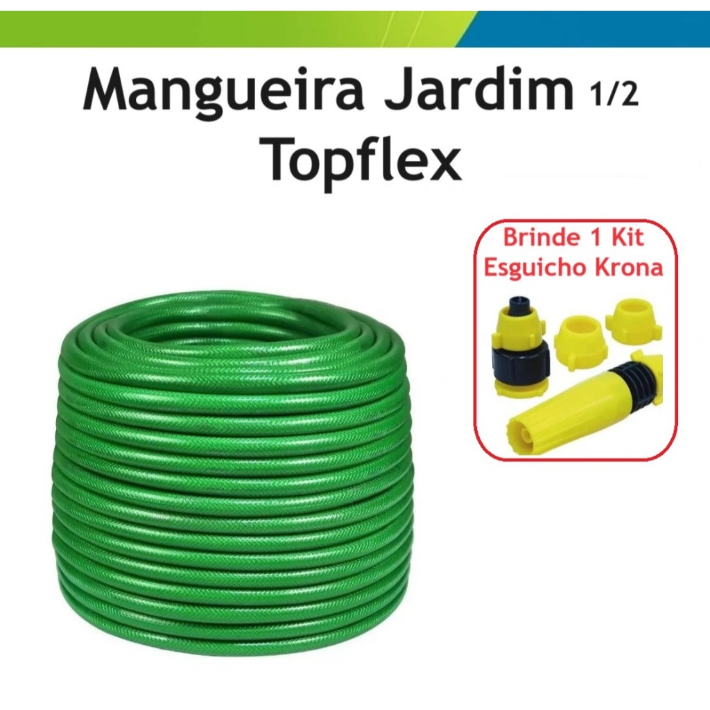 Mangueira Jardim Tran Ada Verde Extra Flex Vel Top Flex Viqua M