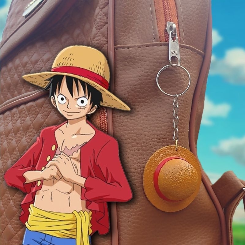 Chaveiro Chap U Do Luffy One Piece Chapeu De Palha Monkey D Luffy Anime