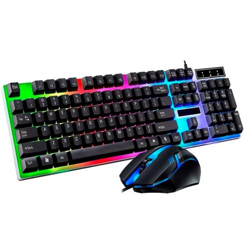 Kit Teclado E Mouse Gamer Usb Ilumina O Led Rgb Km Shopee Brasil