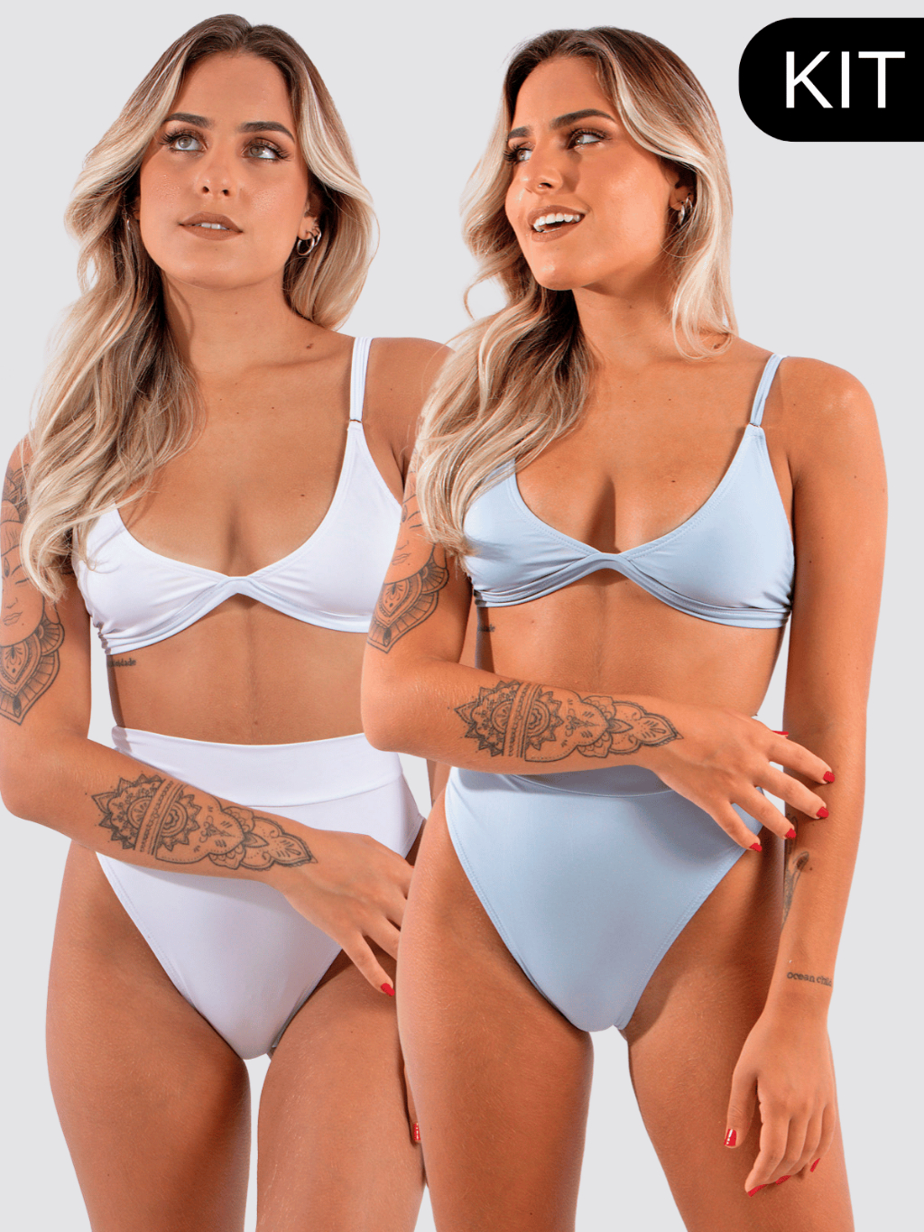 KIT 2 Biquini Hot Pant Cintura Alta Alcinha Diluxo Delicia Blogueira Shopee Brasil