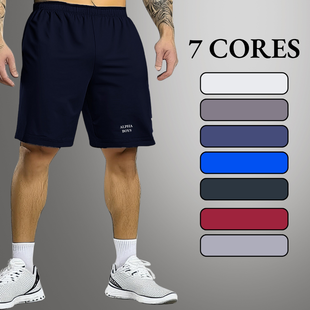 Bermuda Masculina Dryfit Para Academia Futebol Corrida Atividade