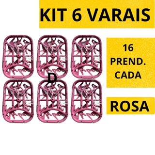 Kit Varais Rosa Calcinha Cueca Meias Prendedores Refor Ado