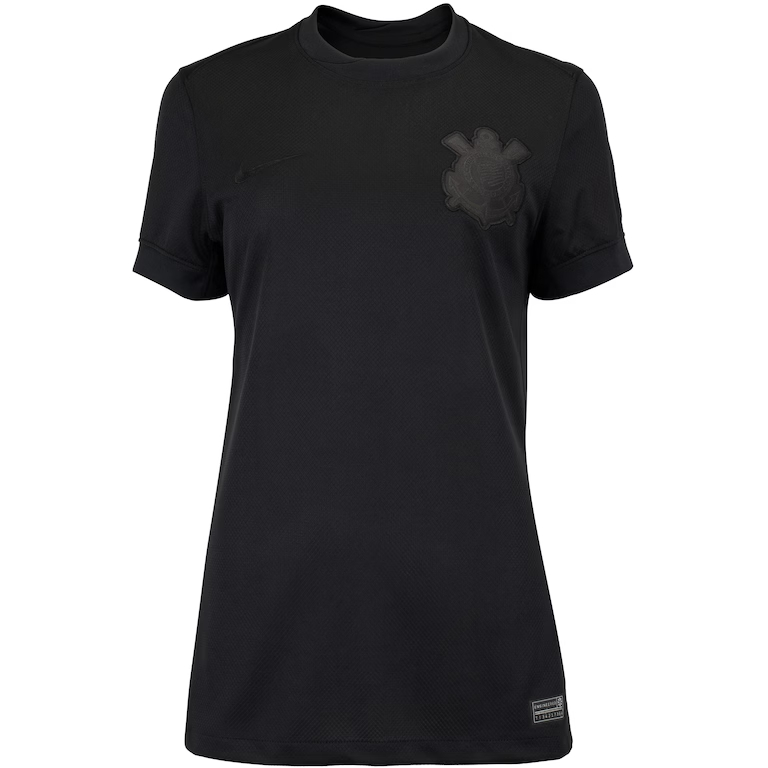 Nova Camisa Corinthians Feminina Juvenil All Black Campanha Contra