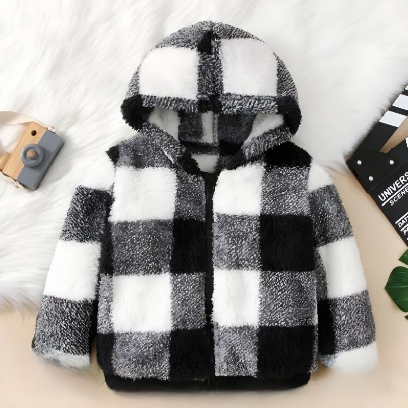 Blusa De Frio Menino E Menina Infantil Pelinho Capuz Touca Tedy