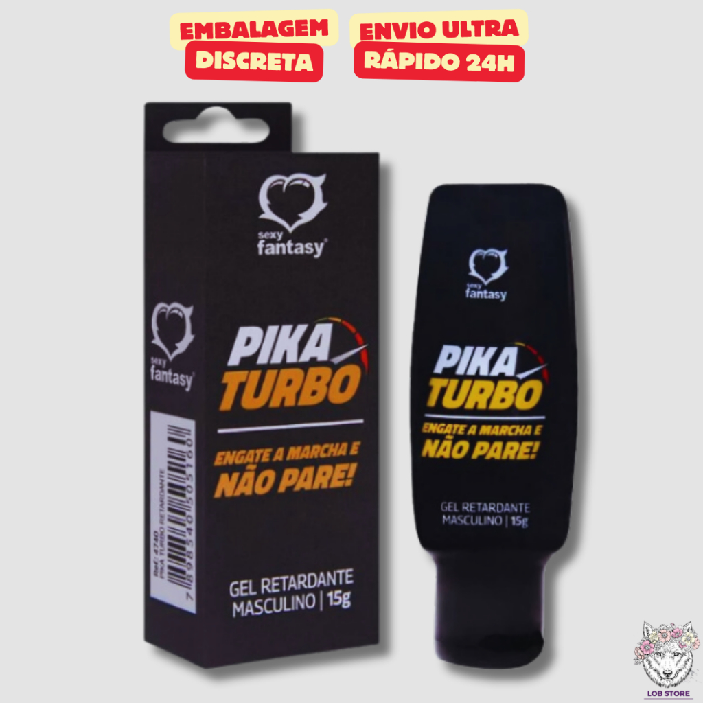 Pika Turbo Gel Retardante G Sexy Fantasy Sex Shop Shopee Brasil