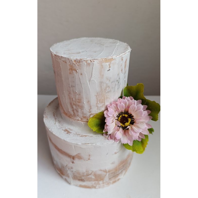 bolo Fake rústico semi naked cake Shopee Brasil