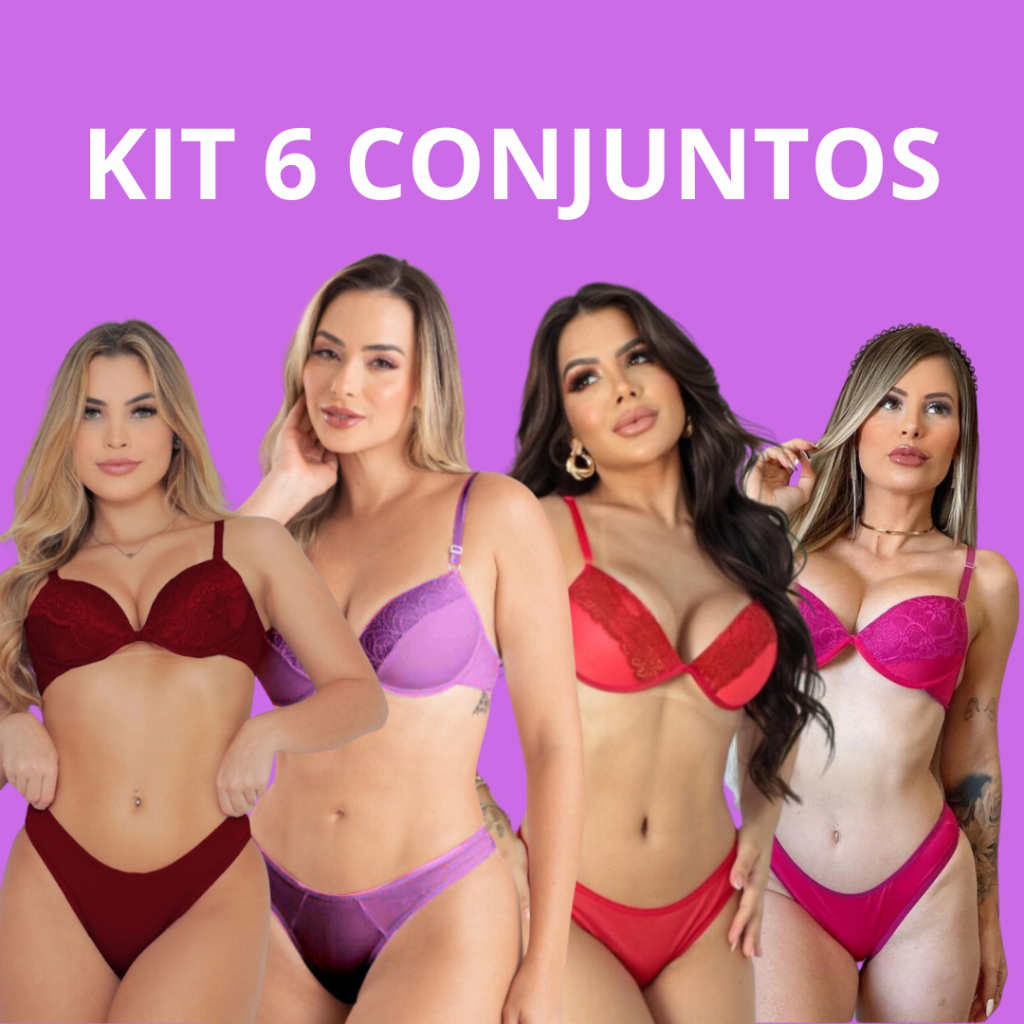 Kit Conjuntos Lingerie B Sica Popular Direto De F Brica