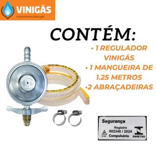 Kit Registro Regulador G S De Cozinha C Mangueira Abra Adeira