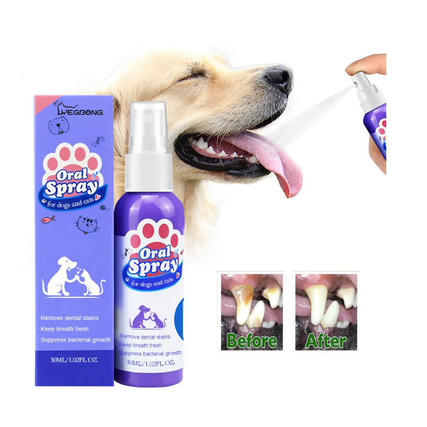 Spray Bucal H Lito Fresco Cachorro Gato C Es Pet Limpeza Dos Dentes