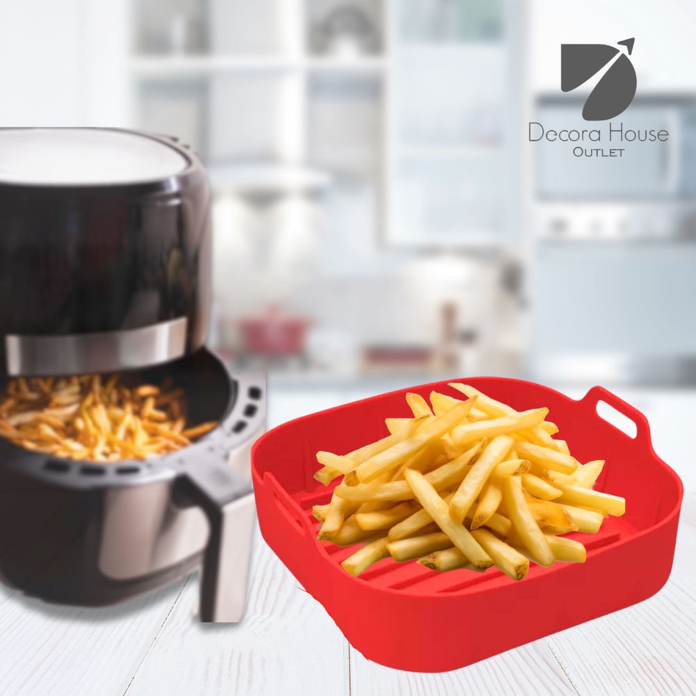 Formas Silicone Para Fritadeira Air Fryer Micro ondas Forno Alça