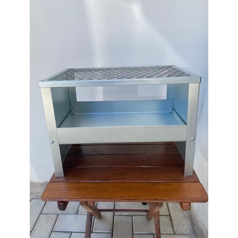 Churrasqueira Prática Galvanizada Grelha em Inox Shopee Brasil