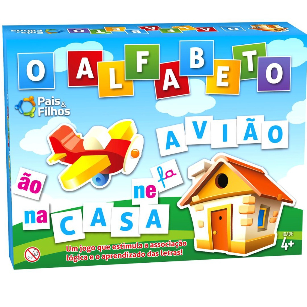 Jogo O Alfabeto Pedagógico Educativo Forma Palavras e Sílabas