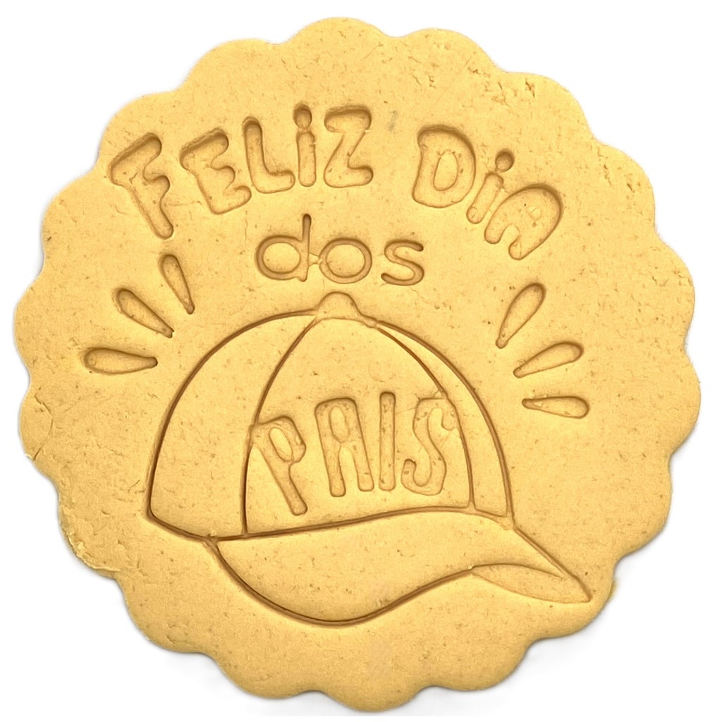 Cortador De Biscoito Carimbo Feliz Dia Dos Pais Design De