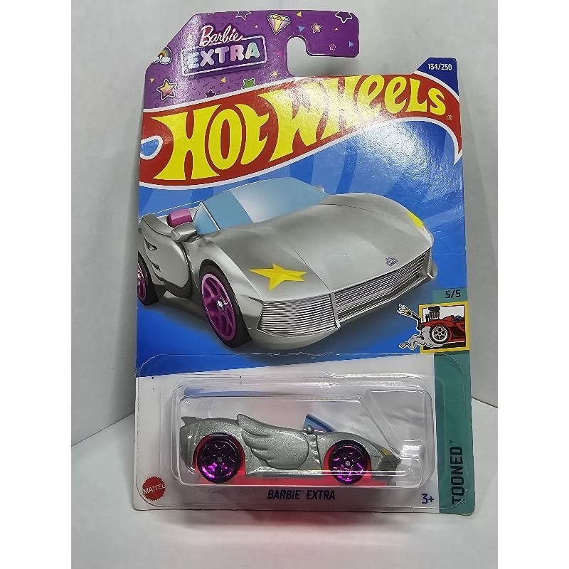 Miniatura Carrinho Hot Wheels Barbie Extra Tooned Carro Temático