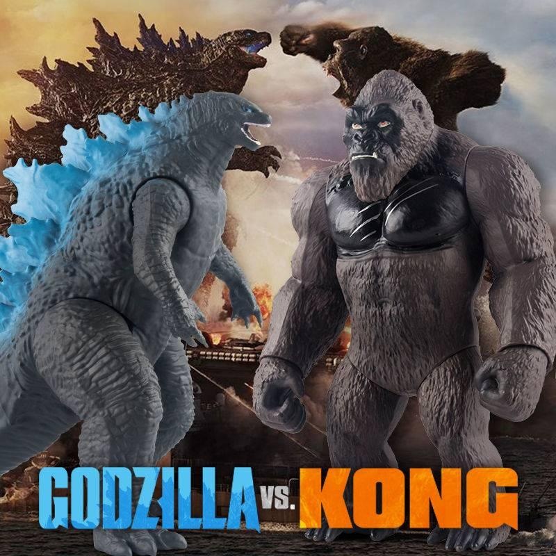 Bonecos Articulados King Kong Vs Godzilla Rei Dos Monstros Shopee Brasil