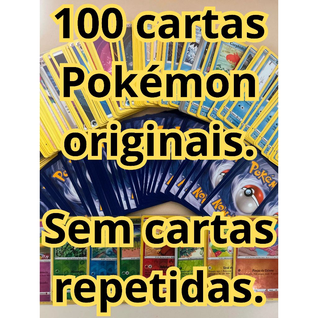 Cartas Pokemon Originais Lote De Ou Sem Cards Repetidas