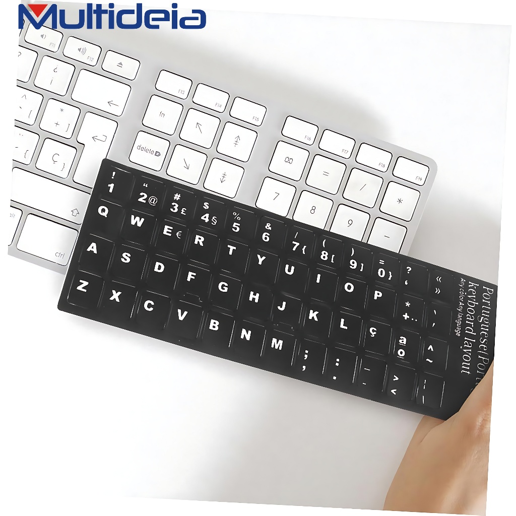 Kit 2 Adesivos Para Teclado Notebook Abnt Abnt2 Português Br Ç Shopee