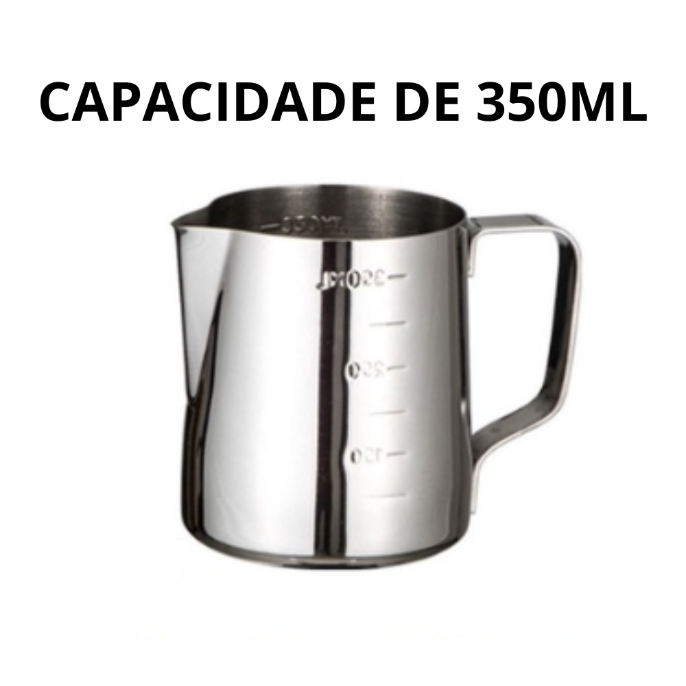 Cremeira Espumadora De Leite Pitcher Barista Jarra Leiteira Inox Ml